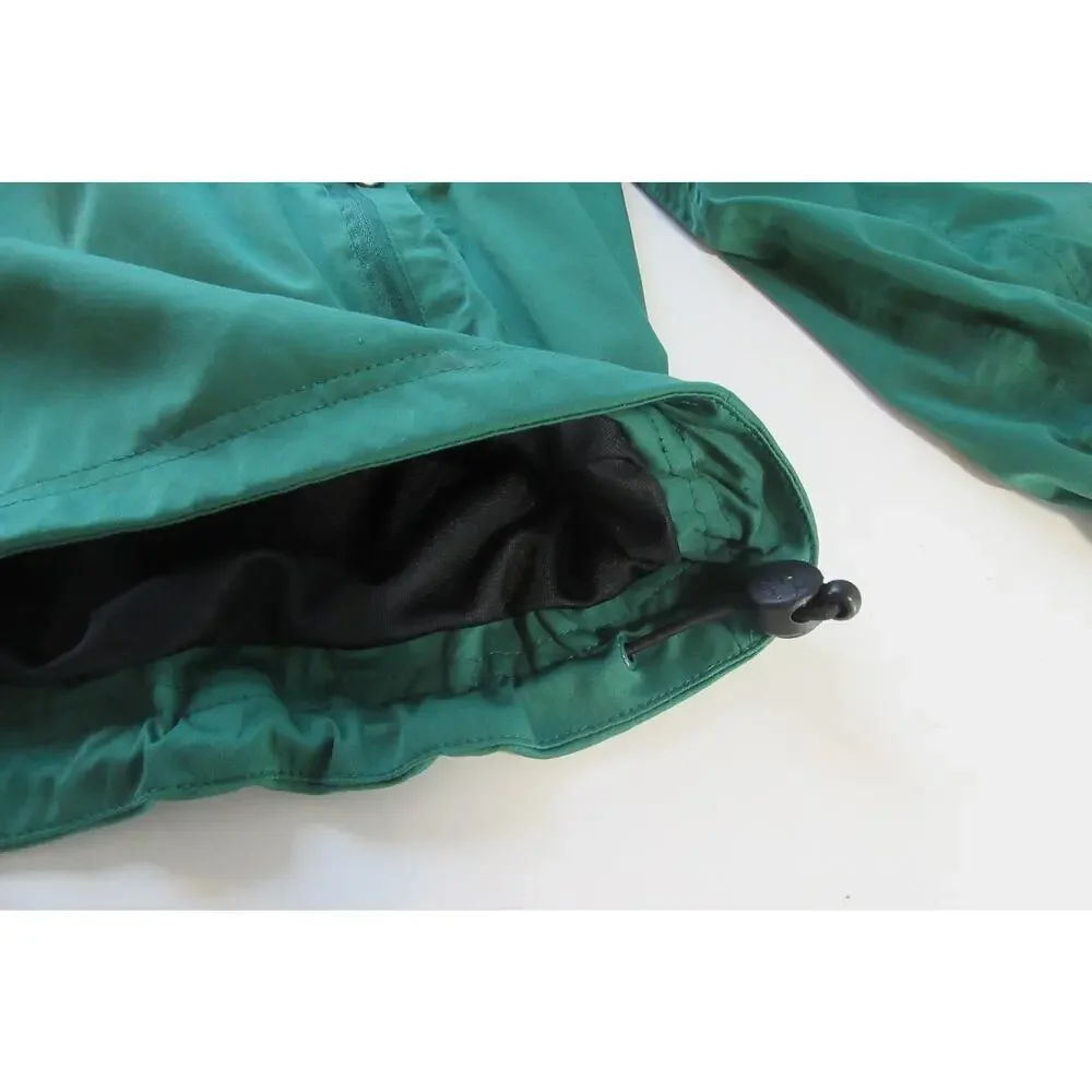 Masters Tech Men’s Green 1/4 Zip Long Sleeve Golf Pullover Jacket Pockets Logo L